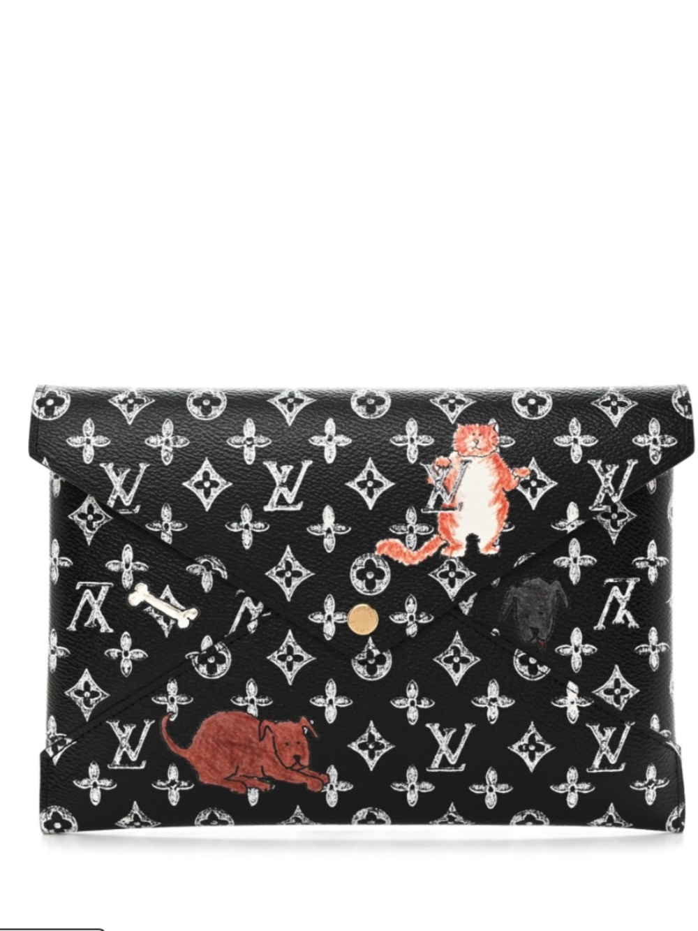 NEW Louis Vuitton X Grace Coddington Catogram Kirigami Pochette Limited Edition
